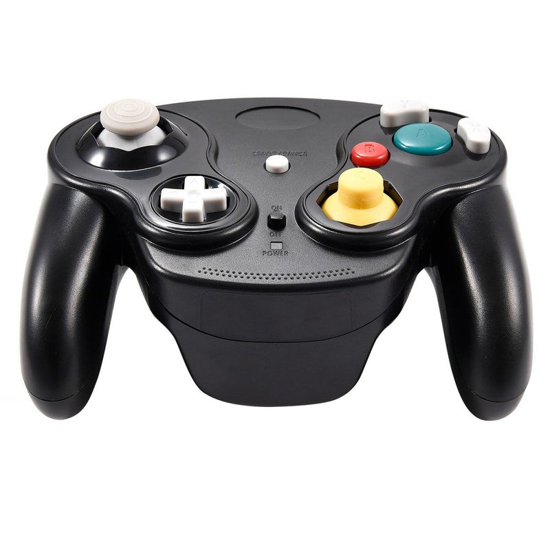 Veanic 2.4G Wireless Gamecube Controller Gamepad Gaming Joystick with Receiver for Nintendo Gamecube,Compatible with Wii (Black) - Image 3